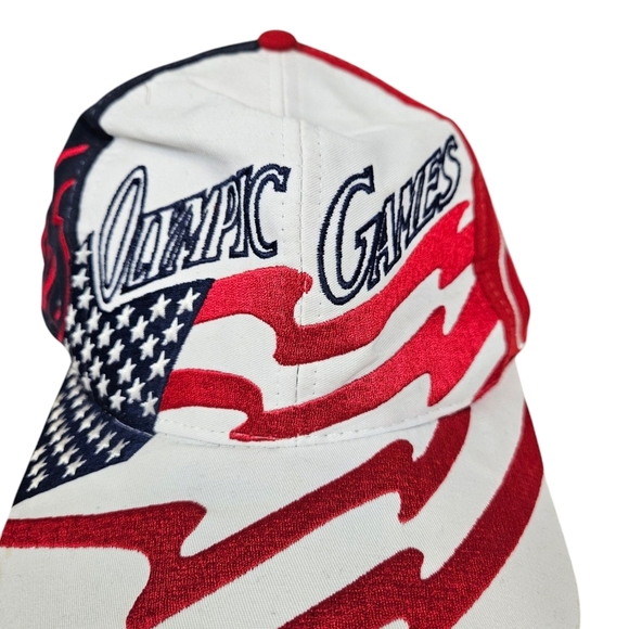 Vintage Logo 7 1996 USA Atlanta Olympics Snapback Hat All Over Embroidery Unisex - Picture 3 of 10